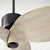 Contemporary Ceiling Fan with Distressed Finish and Weathered Oak Blades, 52" Blade Sweep, 45 Degree Pitch. Perfect for Boho-Chic, Eclectic, or Modern Farmhouse Spaces. Quorum International DC-125NS-30, UL Listed, Dry Location. 18.5"H x 52"W. Limited Lifetime Warranty.